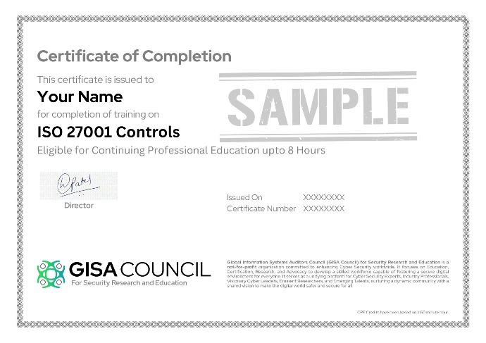 Sample Certificate
